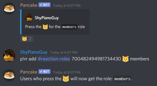 Reaction Roles